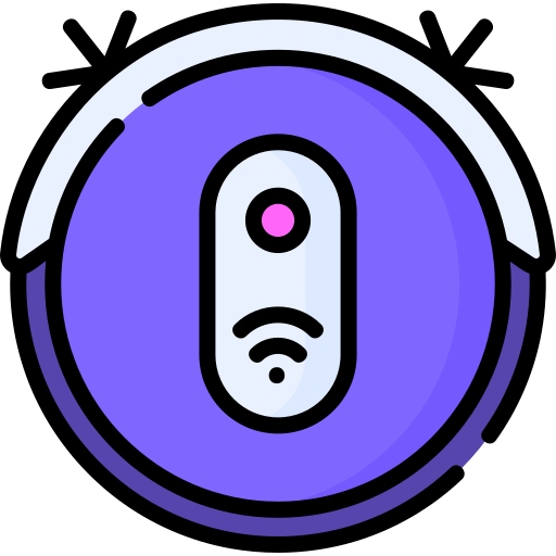 Robot vacuum cleaner icon