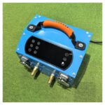 Carpet extractor external heater top view