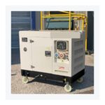 Silent diesel generator 15kW front angle view