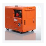 Silent diesel generator control side view