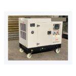Silent diesel generator 15kW angle view