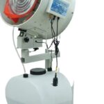 High pressure water mist cooling fan control and misting detail
