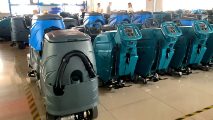 Walk-behind floor scrubber dryer warehouse stock