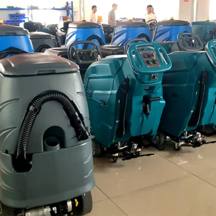 Walk-behind floor scrubber dryer warehouse stock