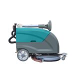 EquipGo 25L folding hand push floor scrubber dryer side profile