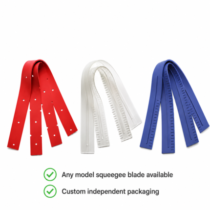 Red, white and blue replacement squeegee blade options
