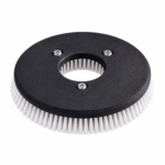 Floor scrubber disc brush on white background