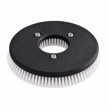 Floor scrubber disc brush on white background