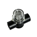 Floor scrubber inline water filter top angled view