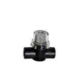 Floor scrubber inline water filter full front view
