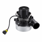 Floor scrubber suction motor on white background
