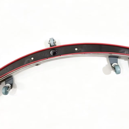Tennant T5e squeegee assembly with red and black blades
