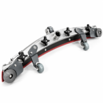 Tennant T5e squeegee assembly suction port and caster detail